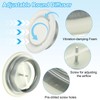 PATIKIL 6 Inch Round Ceiling Diffuser, 2pcs Metal Adjustable Wall