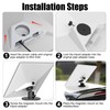HUAJUN Magnetic Mount Adapter for Starlink Mini, Adjustable Angle, Magnetic