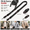 Quick Release Camera Shoulder Strap for DSLR and Mirrorless Cameras