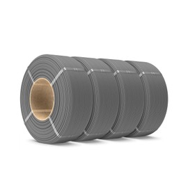 SUNLU 4KG PETG Filament Refill 1.75mm, 1000g PETG Filament Bundle 4 Packs, 3D Printer Filament Refill for Reusable Spools, Fit for Most Brand Spool. 1KG/Roll, Grey*4