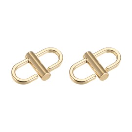 sourcing map Adjustable Metal Buckles for Chain Strap Bag, 2Pcs Chain Strap Length Shortener Clasps for DIY Chain Links Connector, Gold(22x10mm)