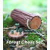 MoonKnight Corner Forest Chess Set - Log and Mushroom Chess