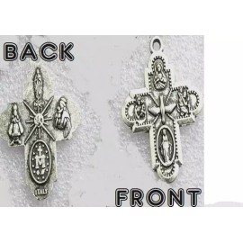 Fashion Jewelry HOLY SPIRIT CROSS PEACE DOVE FAITH PRAY Charm 18" 925 Silver Snake Chain Women