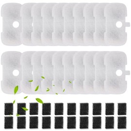 SORON 20 Packs Filter Replacement Compatible with PETLIBRO Cat Water Fountain PLWF005/PLWF105/PLWF115/PLWF106/PLWF116/PLWF305, Upgrade Replacement Filters Fit Pet libro Water Fountain, Easy to Install
