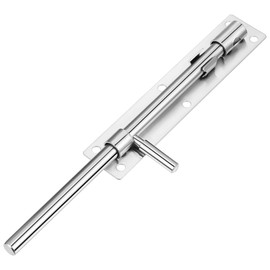 Mobestech Gate Puller Stainless Steel Strong Round Bar Latch 12 Core Length 10.2 inches (26 cm) Floor Latch Door Bolt Door Latch Iron Gate Door Door Door Welding Hardware