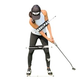 MORE PARS Arm Band & Leg Trainer with Mini Rods for Putting | Improve Setup & Stroke Trainer | Clear Visuals & Feels for Immediate Results (Regular/Regular)