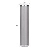 Amwater Stainless Steel Cleanable Wire Mesh Filter Cartridge 10”Length,2.5"OD(50 Micron)