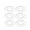 18Pcs 3Pack Clear Silicone Round Foot Corn Rings Gel Cushions
