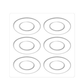18Pcs 3Pack Clear Silicone Round Foot Corn Rings Gel Cushions Pads Caps Remover Shoes Stick 6PCS Per Pack
