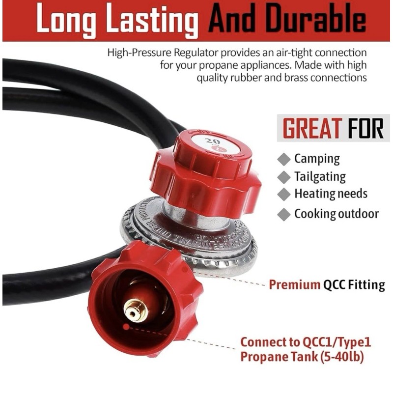 For BBQ Pro, For Charbroil, For Weber 4FT High Pressure