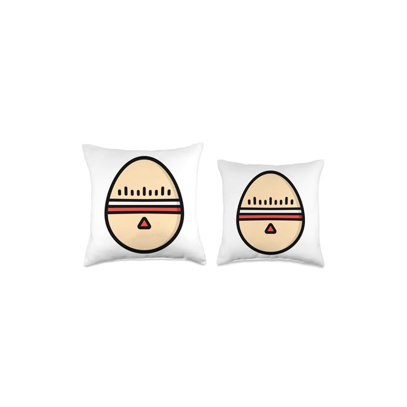 Egg Timer Eggtimer Kitchen Timer Cooking Baking Throw Pillow