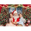 Dudaacvt 10x8ft Christmas Backdrop Christmas Window Backdrop for Photography Xmas