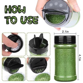 TORC Purple Fine Glitter 4 oz Glitter Powder for Tumblers Resin Crafts Slime Cosmetic Nail Painting Festival Decoration