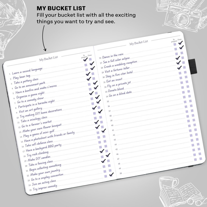 Legend Bucket List Journal – The Ultimate Notebook to Plan