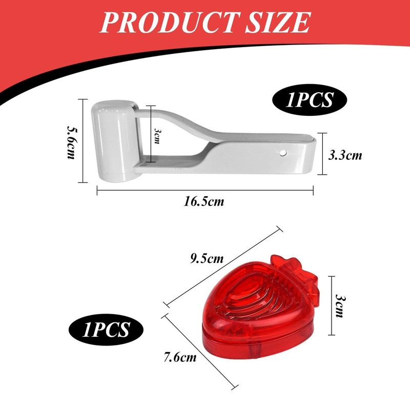 1 Piece Grape Slicer and 1 Piece Strawberry Slicer, Fruit
