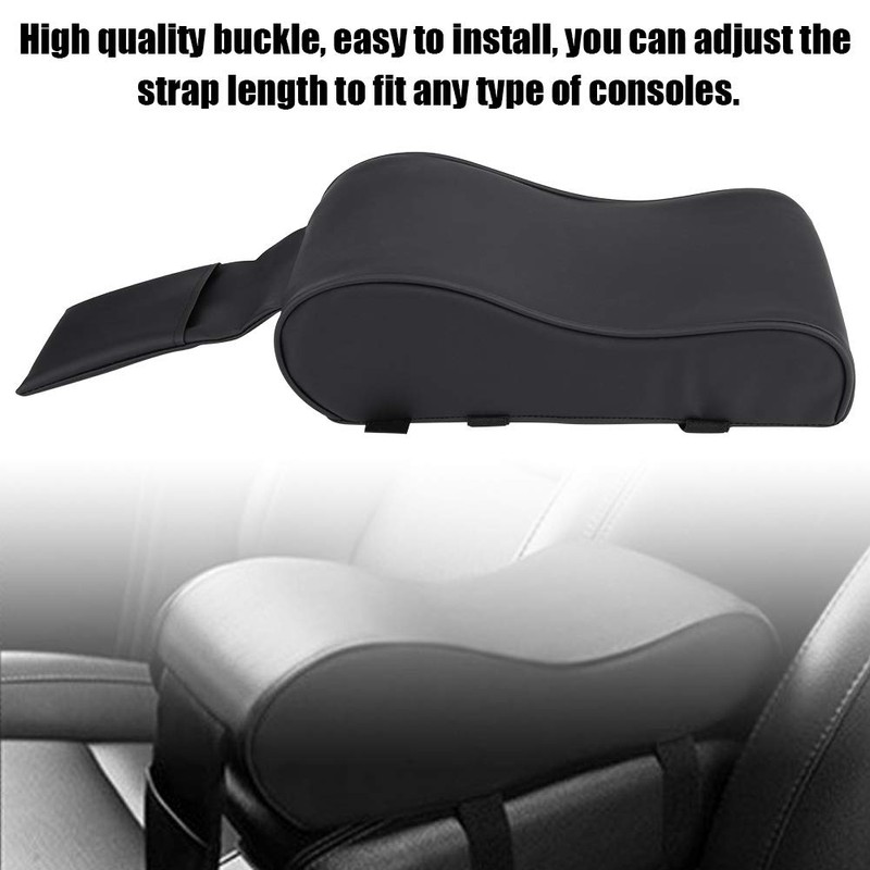 Universal Car Armrests Pad, Leather Armrest Pad Memory Foam Auto