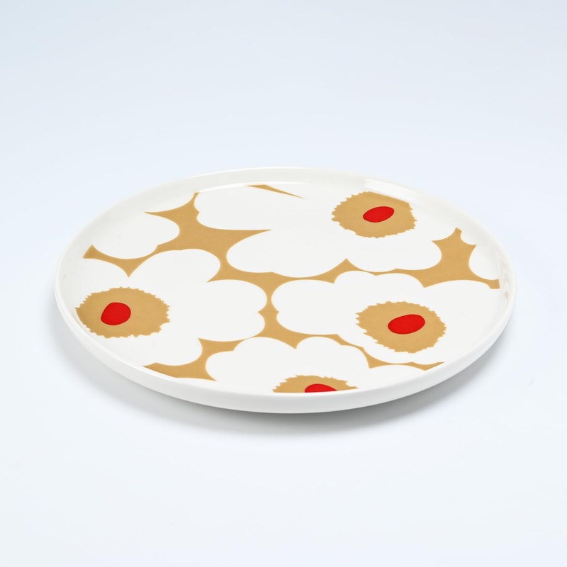 Marimekko 72864 072864 183 Unikko Unikko Plate, 7.9 inches (20