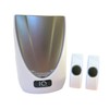 Battery Powered Wireless Portable Door Bell Chime with Visual Alert