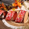 LaRibbons Fall Ribbon Wired 2 1/2" x 10 Yards, Reversible