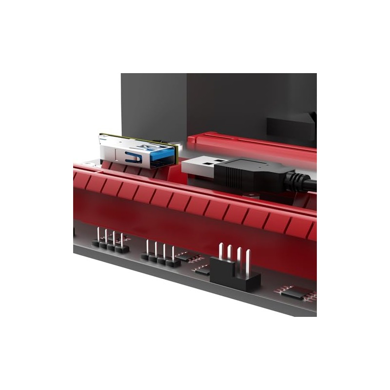 Extensor Horizontal PCIE 1X a 1X USB3.0 para computadora y