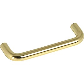 OBF Grimme Griff Sulis 72 1343 02 Furniture Handle Diameter 10 mm Width 106 mm Brass Plated Steel Silver Hole Spacing 96 mm