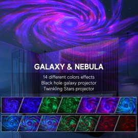 BORICALAT Nebula Starry Galaxy Projector for Room Home Bedroom,Galaxy Light Projector for Ceiling,Remote Timer Star Projector,Music Night Light Projector for Kids,Teen Girl Adult Bedroom Decor,Birthday Gift