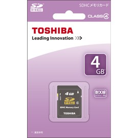 TOSHIBA SDHCカード 4GB Class4 (国内正規品) SD-L004G4