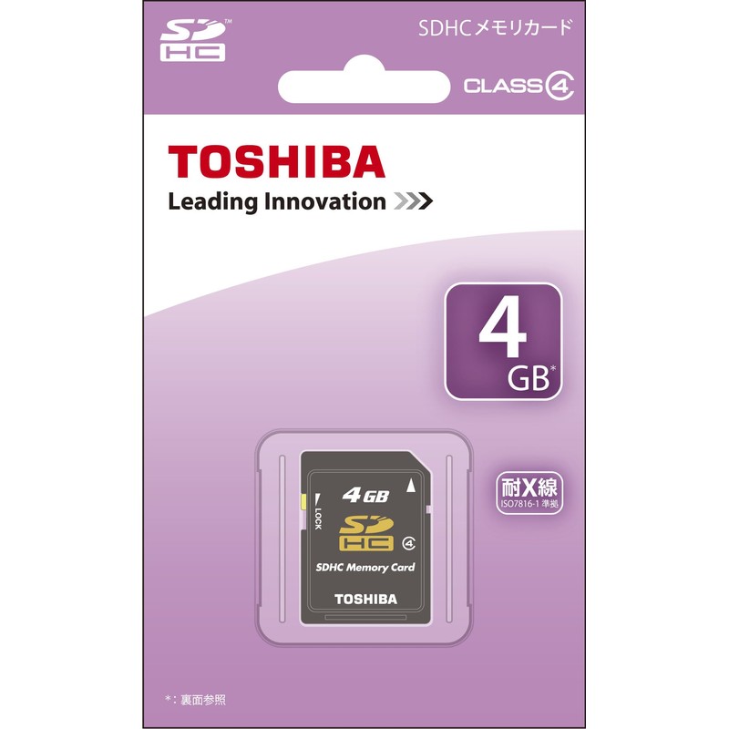 TOSHIBA SDHCカード 4GB Class4 (国内正規品) SD-L004G4