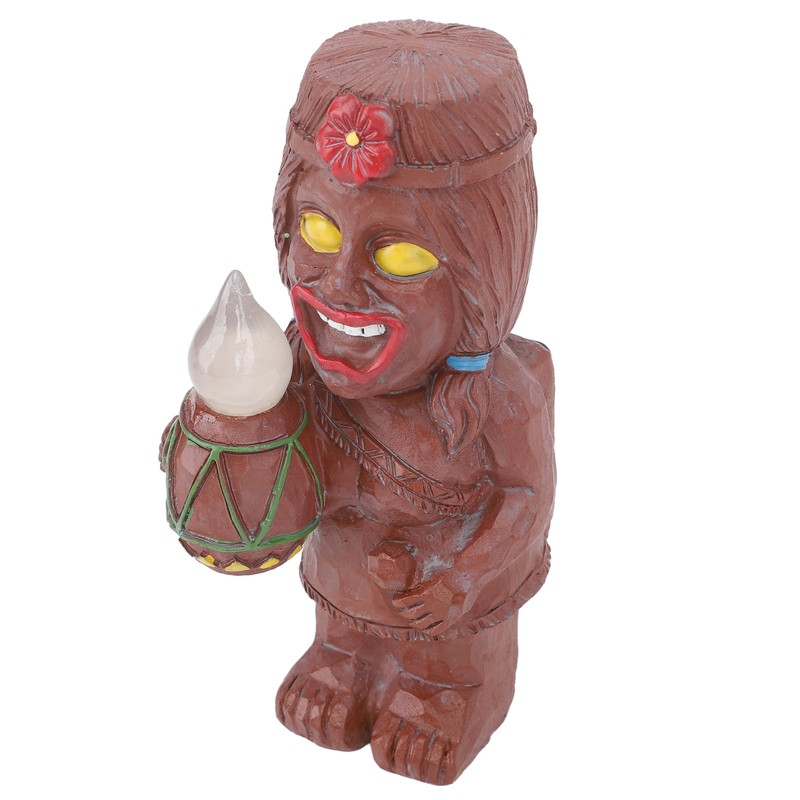 Mayan Smiling Face Totem Solar Light Creative Garden Solar Light