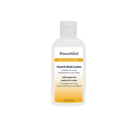 Dukal Dawn Mist Fragrance and Dye Free Hand and Body Lotion with Dispensing Cap, 2 oz. Bottle (Pack of 144)