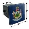 GRAPHICS & MORE Rustic Maine State Flag Distressed USA Tow