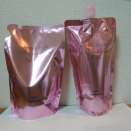 Milbon Jemile Fran Heat Gloss M Shampoo 13.5 fl oz (400 ml), Treatment 14.1 oz (400 g), Refill Set