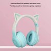 RGB Light Cat Ear Headphone, Foldable 3.5mm Wired Wireless BT