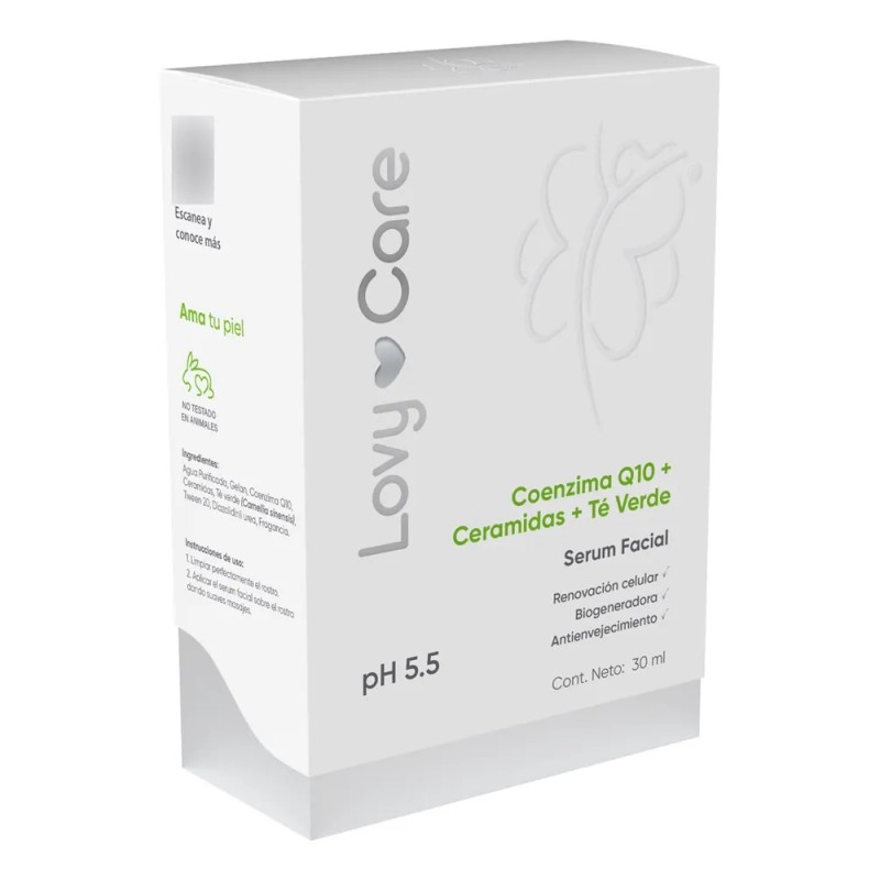 Srum Q10 Ceramidas T verde Nutre y Refuerza Barrera Cutnea