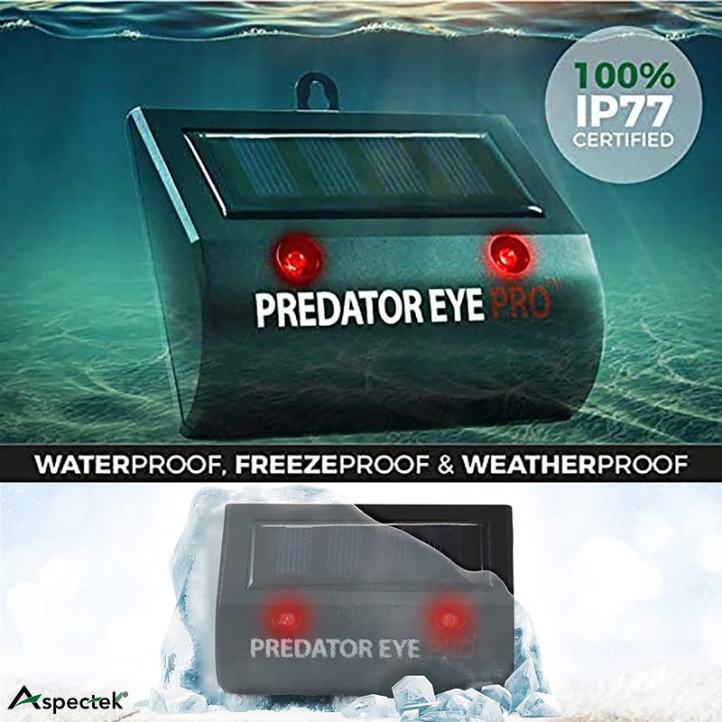ASPECTEK Predator Eye PRO - Solar-Powered Predator Light with Kick