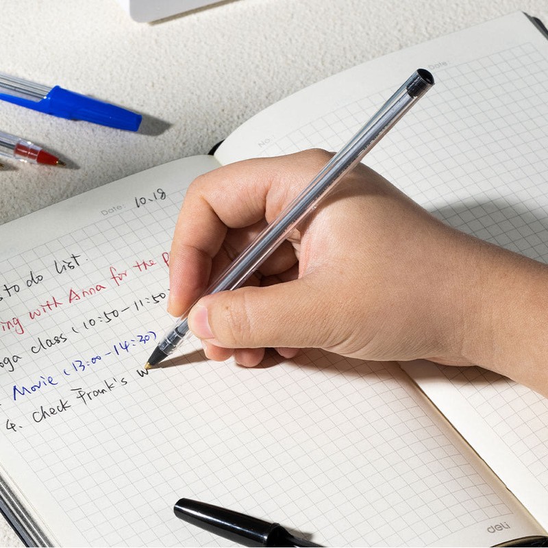 Delhi Cap type ballpoint oil-based ballpoint pen cap type 1.0mm