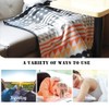 forestfish Fleece Throw Blanket Cozy Soft Portable Travel Blanket Compact