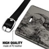 Tyrannosaurus Rex in Chinese Ink Paint Rectangle Leather Luggage Card