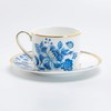 Gracie Bone China Blue Danube Breakfast Cups & Saucers, Set