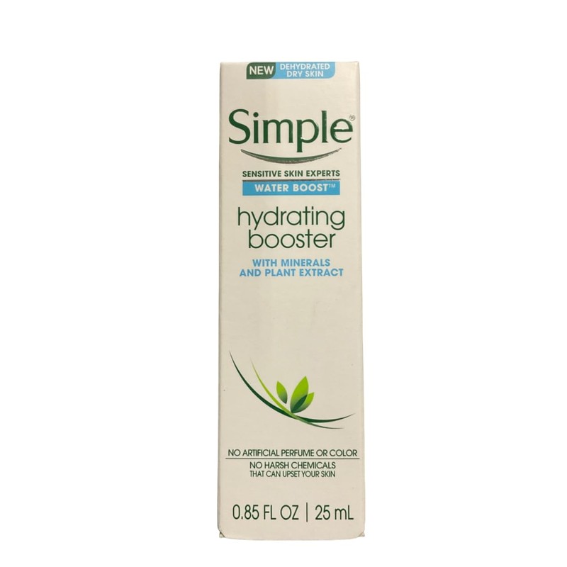 Simple Water Boost Hydrating Booster, Dry Sensitive Skin, 0.85 fl