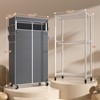 Raybee Rolling Clothes Rack with Cover Clothing Racks for Hanging