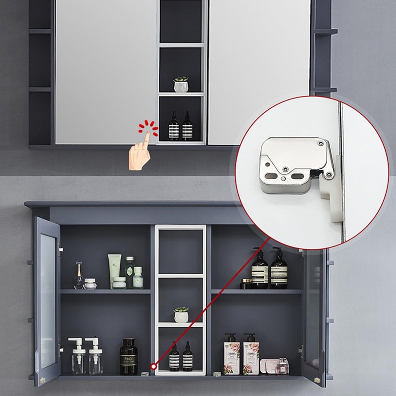 5 Sets Mini Automatic Rebound Cabinet Door Lock Push to