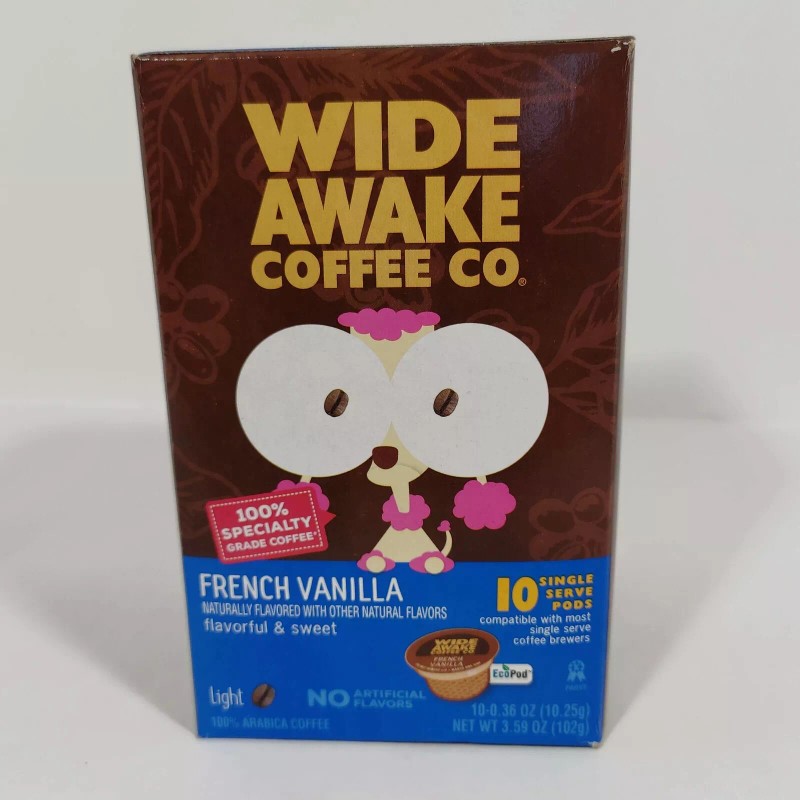 Wide Awake Coffee Pods 10-Pk French Vanilla Light Roast, K