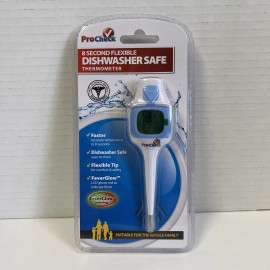 ProCheck Fever Glow 8-Second Thermometer | Dishwasher Safe Flexible Tip | New