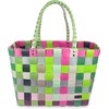normani Plastic Wicker Basket Ideal as a Shopping or Beach