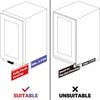 RVPEKUPE 1-Pack Under Cabinet Foot Pull with Adhesive and Screws,