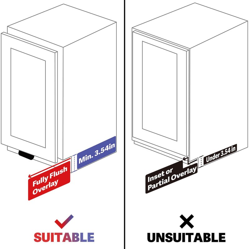 RVPEKUPE 1-Pack Under Cabinet Foot Pull with Adhesive and Screws,