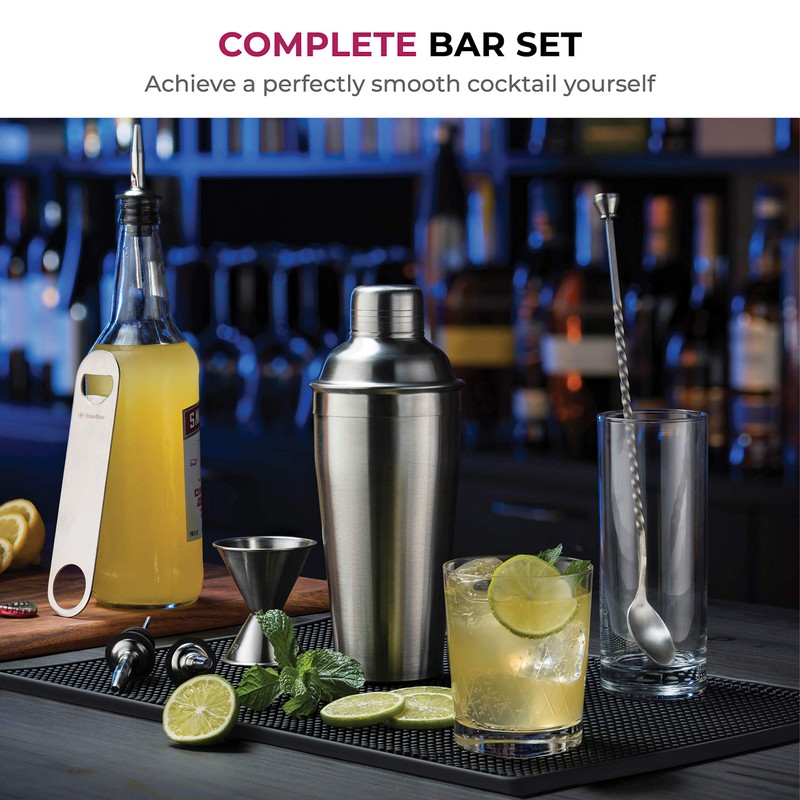 FineDine Cocktail Shaker Set - 7-Piece Cocktail Making Set w/
