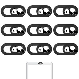 NyxSeat 9 Pieces Panda Privacy Cover Laptop Accessories Webcam Cover Laptop Camera Cover Cartoon Camera Cover