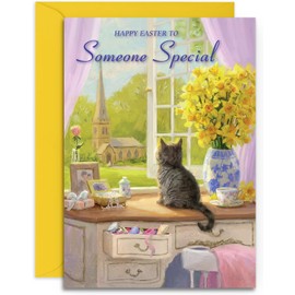 Someone Special Easter Card - Spring Morning - Medium Sized Card (A5 Size -148mm x 210mm) with Envelope